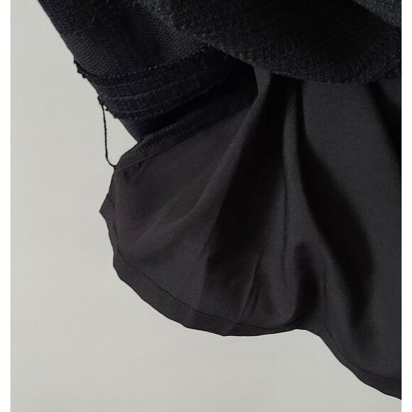 Talbots Plus Petite V Neck Shift Dress 22WP Black Fringe Sleeveless Lined NWT - Picture 7 of 10